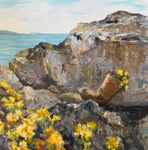 Artwork courtesy of Melissa Doyel/ Floral Footing by Melissa Doyel, a featured artist at Sequims Blue Whole Gallery this November.