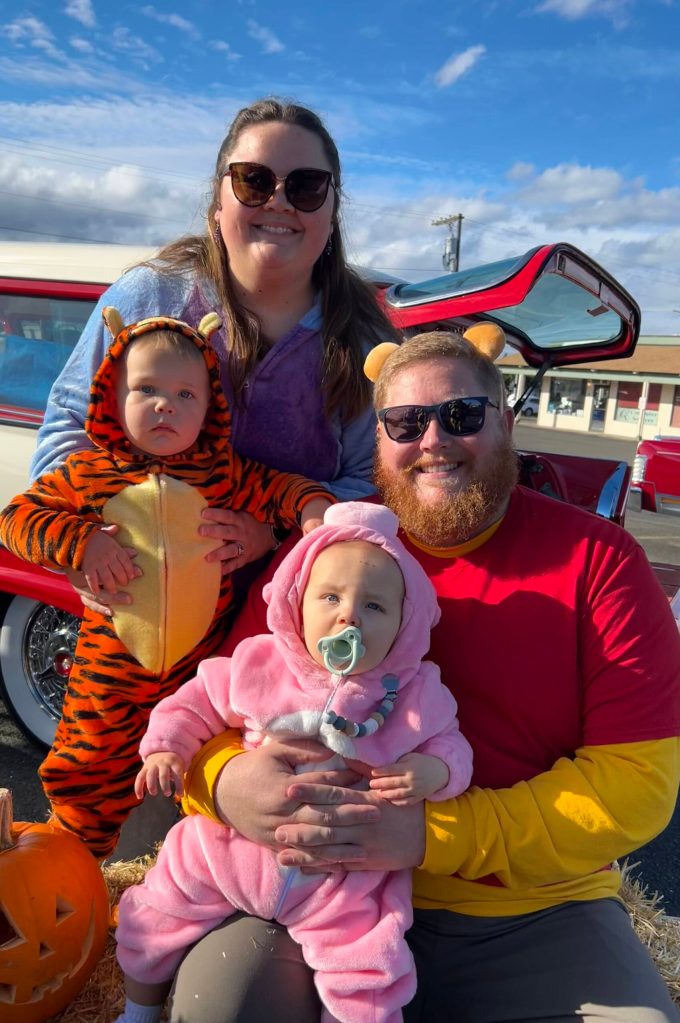 The Lewis family  Jessica as Eeyore, Steven as Winnie the Pooh, Sean as Tigger and Henry as Piglet  bring the Hundred Acre Wood to the Rat Racers Trunk-or-Treat on Oct. 26. Steven said they were supporting the racers as part of the Toyota enthusiast club Strait Teq.