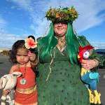 Avani, 2-and-a-half, and her mom Leslie Welch dress as Moana and Te Fiti from the popular Disney film Moana for the Rat Racers Trunk-or-Treat on Oct. 26.