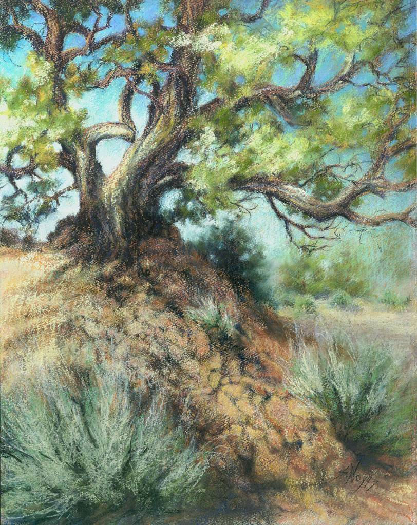 Artwork by Suzan Noyes / High Desert Zen by Suzan Noyes, whose work is featured at The A. Milligan Art Studio & Gallery, 520 N. Sequim Ave., in November.