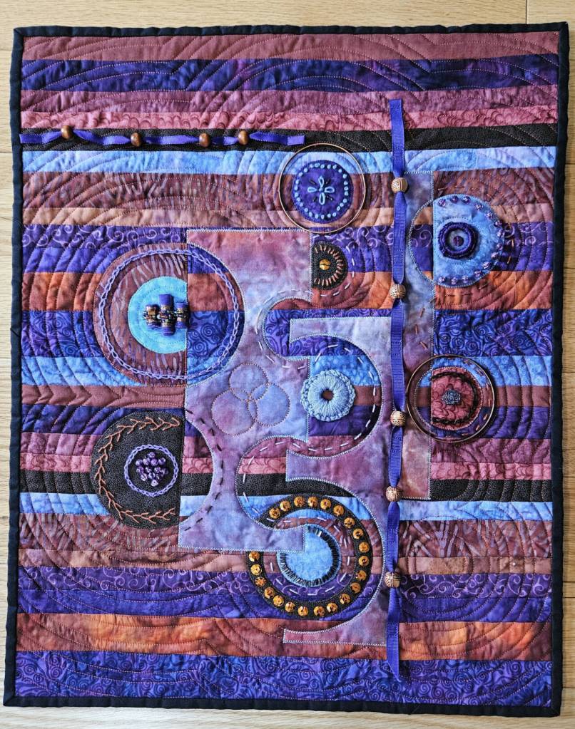 Artwork courtesy of Lynn Gilles / Pathways by Lynn Gilles, who with more than a dozen other artists are featured in the 19th-annual North Olympic Fiber Arts Festival fiber arts exhibition, Sublime Marvel – Splendor, Enterprise, & Awe, hosted by Sequim Museum and Art.