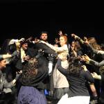 Sequim Gazette photos by Matthew Nash
Kyle Bartholick-LeMaire (Sweeney Todd) and Angela Poynter (Mrs. Lovett) join the company for The Ballad of Sweeney Todd at a rehearsal for Sweeney Todd. The show opens Halloween and goes through Nov. 9 at Sequim High School.