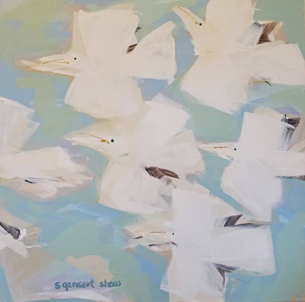 Artwork courtesy of Susan Gansert Shaw / Sky Surfing by Susan Gansert Shaw, one of more than a dozen artists featured at the third-annual Strait from the Artists Studio Tour this month.