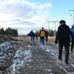 Sequim Gazette file photo by Matthew Nash/ Residents and stakeholders visit the site of the proposed Dungeness Off-Channel Reservoir in 2017. The property recently sold from the Department of Natural Resources to Clallam County to host the reservoir and park.