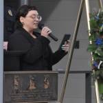 Sequim Gazette photo by Matthew Nash/ Deputy Mayor Rachel Anderson recognized veterans organizations during a ceremony on Nov. 8 at the Sequim Civic Center plaza.