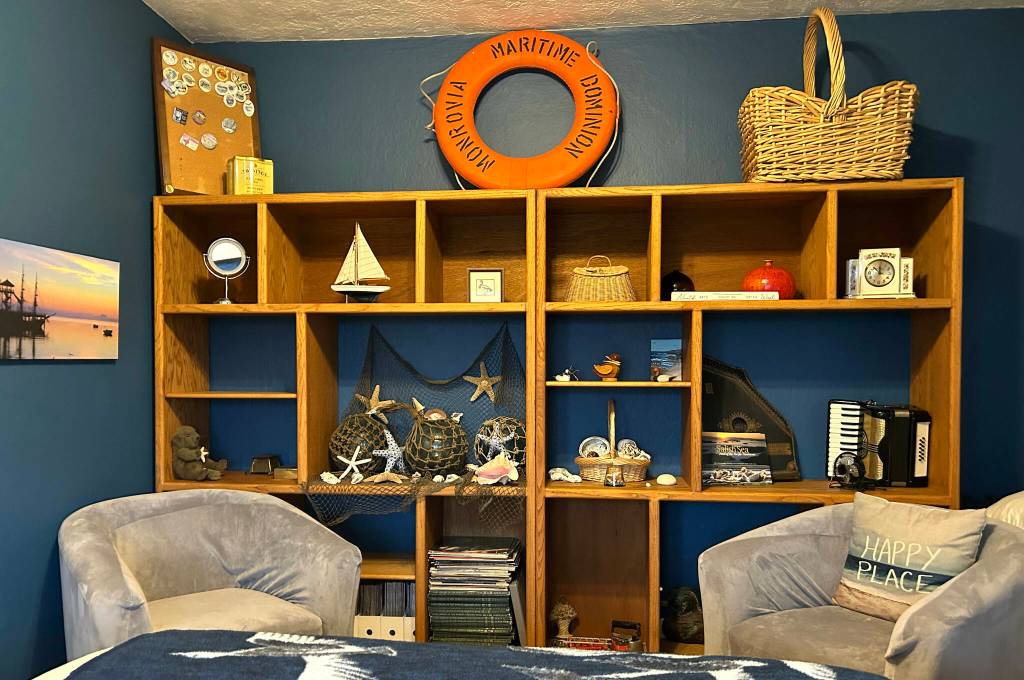 Sequim Gazette photo by Matthew Nash/ The Nautical Room is one of five bedrooms in Sequim Heritage House.