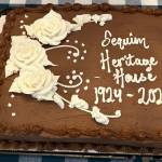 Sequim Gazette photo by Matthew Nash/ This cake commemorates Sequim Heritage House turning 100.