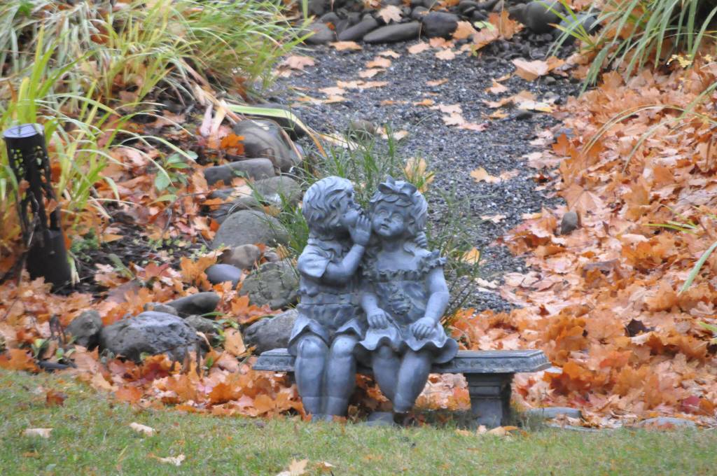 Sequim Gazette photo by Matthew Nash/ A large garden area is available to renters at the Sequim Heritage House.