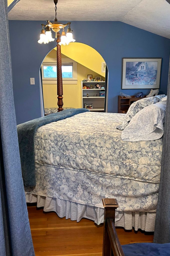 Sequim Gazette photo by Matthew Nash/ This bedroom leads to a childrens reading and play area.