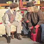 Photo courtesy PA Players
Jackie (Charlie Medlong of Sequim) visits with a spirit (Ben Vanderheiden of Port Angeles) in PA Players upcoming performance of Christmas Dreams going through Dec. 22.