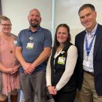Photo courtesy of OMC
Olympic Medical Physicians Clinic Supervisor Josh Lewis, second from left, was recently named an Olympic Medical Center BEE (Being Excellent Every Day) honoree.