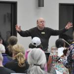 Sequim Gazette photo by Matthew Nash
Music Director Steven Humphrey leads the Sequim Community Christmas Chorus and the Clallam Childrens Choir during a rehearsal for their performances of The Christmas Story on Dec. 6-8 in Sequim Seventh-day Adventist Church.