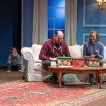 Sequim Gazette Photo by Emily Matthiessen
Seven-year-old Willie Patterson steals the show during a scene from The Rented Christmas slated to run at Sequims Olympic Theatre Arts from Dec. 6-22.