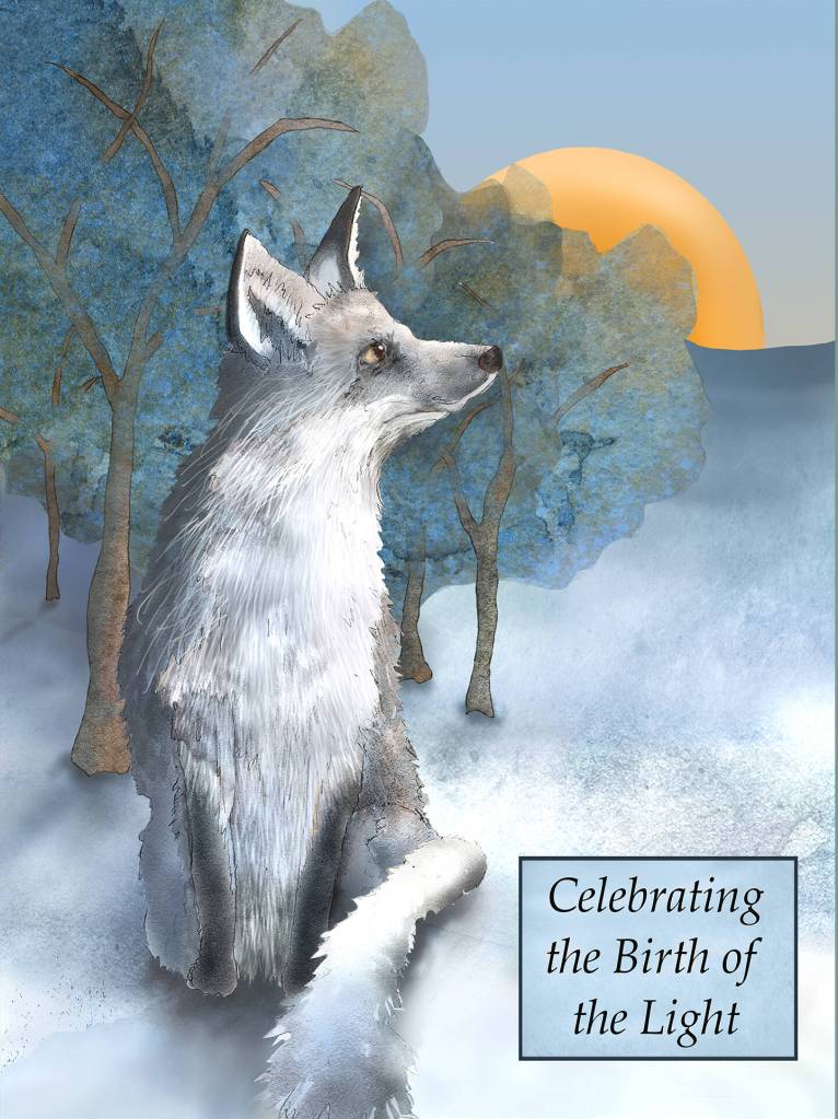 Artwork by Jeannine Chappell / Winter Solstice by Jeannine Chappell is one of the pieces for the featured artist at the Blue Whole Gallerys Visions of Winter exhibit this December at the Blue Whole Gallery.