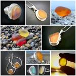 Images courtesy Mary Beth Beuke 
Gold sea glass by Mary Beth Beuke of West Coast Sea Glass will be featured at Over the Fence, 118 E. Washington St., during the First Friday Art Walk.