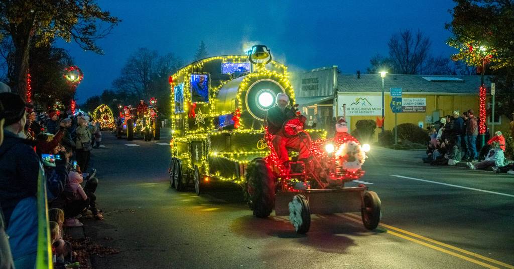 There was a large turn out for the Lighted Tractor Cruise on Saturday evening (Nov. 30) in Sequim.