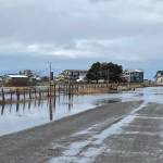 Photo courtesy Lee Bowen/ Residents saw high waters on Dec. 14 on 3 Crabs Road that spanned about seven-tenths-of-a-mile.