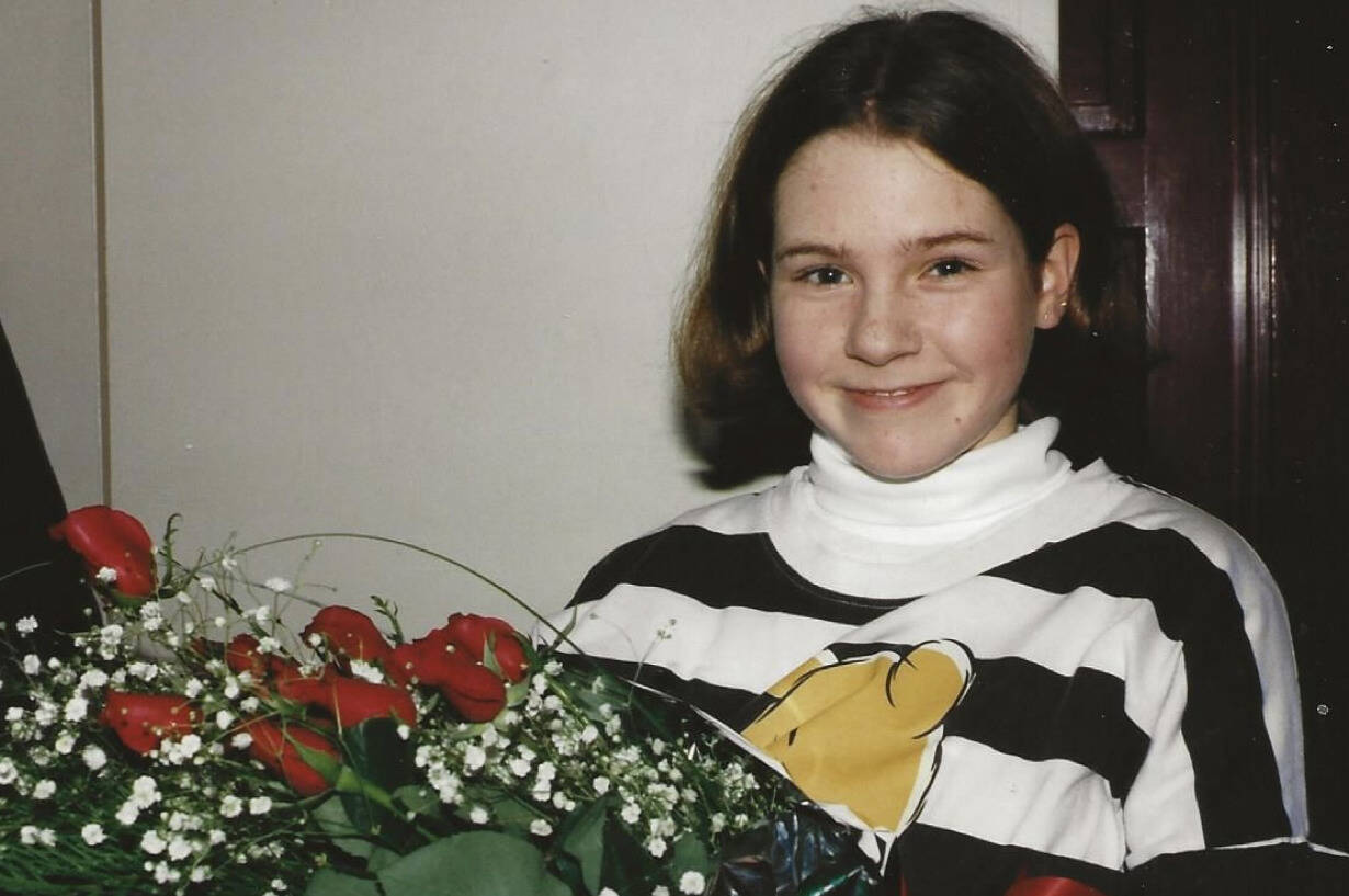 Photos courtesy Ellie Leonard
Ellie (Leinart) Leonard, who played Beth the narrator in Olympic Theatre Arts 1996 show The Best Christmas Pageant Ever, recalls her time on the production in this guest essay.