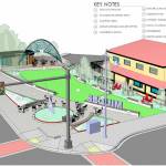 Image courtesy City of Sequim/ City of Sequim councilors chose the Flow design in April for Centennial Place at the northeast corner of Washington Street and Sequim Avenue.