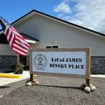 Sequim Gazette photo by Matthew Nash/ Leaders of LtCol James Minsky Place near South Seventh Avenue in Sequim look to find five more disabled and/or elderly veterans to live permanently in the facility that was opened last week.