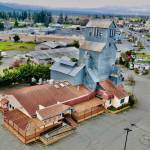 Photo courtesy of Ryan Schaafsma The site of a mill, granary/grain elevator, a mall, restaurants and more, Sequims skyscraper at 531 W. Washington St. is being prepped for a trio of businesses by natives Jason Hoffman and Ryan Schaafsma.