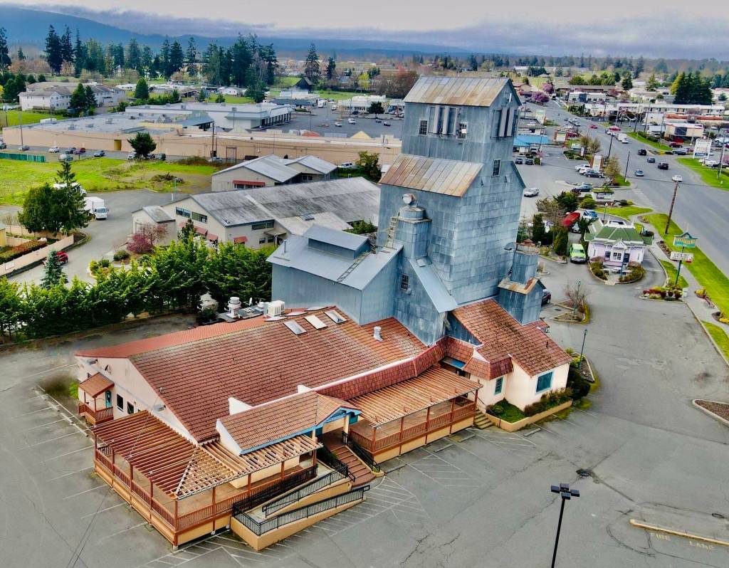 Photo courtesy of Ryan Schaafsma The site of a mill, granary/grain elevator, a mall, restaurants and more, Sequims skyscraper at 531 W. Washington St. is being prepped for a trio of businesses by natives Jason Hoffman and Ryan Schaafsma.