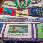 Sequim Gazette photo by Emily Matthiessen
Robirts made this quilt for her now-deceased husband from T-shirts and other memorabilia he loved. He was a big fan of Lehmans store.