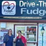 Courtesy photo 
Teresa Crecilius, left, and Christina Norman, right, have closed their drive-thru operation for Cascade Caramels and WeDo Fudge for the season. Fans can still purchase their tasty treats at other locations.