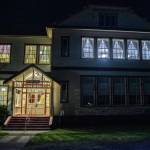 Sequim Gazette photo by Emily Matthiessen
The old Dungeness Schoolhouse is lit up on Wednesday and Thursday nights for adult dance lessons with Sequim Ballroom.