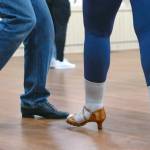 At the Old Dungeness Schoolhouse last Thursday evening, Sequim Ballroom dance students danced the Salsa.