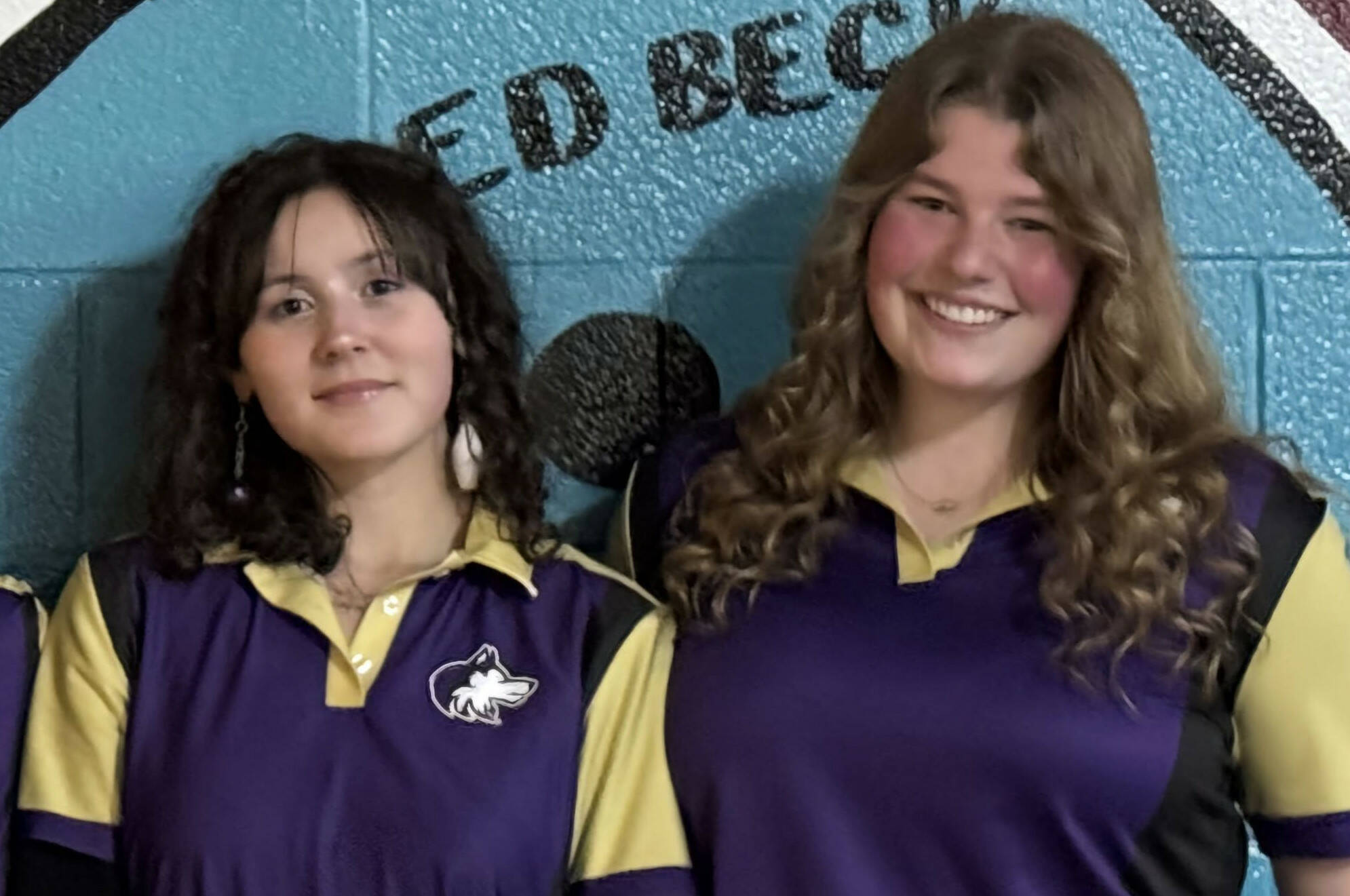 Photo courtesy Randy Perry/ Victoria Nava and Skylar Krzyworz will compete in the 1A/2A state bowling championship on Feb. 7 in Tukwila. The pair qualified at districts in Lakewood on Feb. 1.