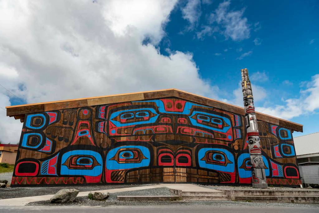Photo courtesy of Dave Shreffler| The Heiltsuk Nation "Big House" at Bella Bella.