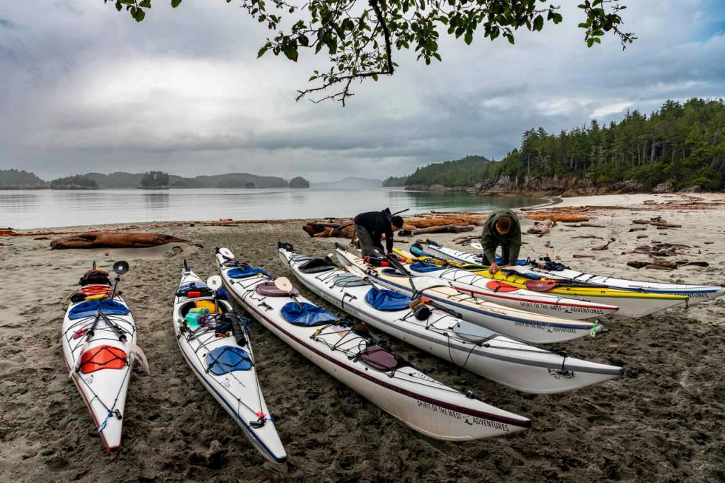 Photo courtesy of Dave Shreffler| Camping on Calvert Island, British Columbia.