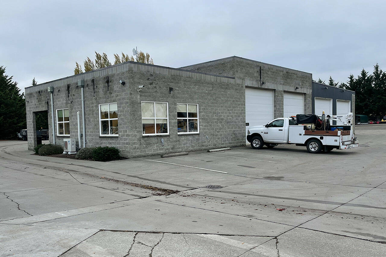 Sequim Gazette file photo by Matthew Nash
New utilities for a future expansion of the City of Sequim Shop will be installed through the end of May.