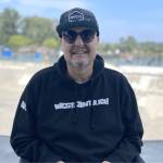 Sequim Gazette file photo by Matthew Nash/ Starting in 2016, Mark Simpson, seen here in July 2023, led fundraisers to expand and remodel the Sequim Skate Park. He also advocated for skater safety and building a better community and inclusivity, according to family and friends. He died in April 2024, and in his honor, Sequim City Councilors agreed to name the park after him using his skater name the MarkeMark Simpson Skatepark.