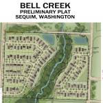 Image courtesy City of Sequim/ Sequims hearing examiner Peregrin Sorter approved the Bell Creek Major Subdivision, 104 lots between South Sequim Avenue and South Third Avenue, and north of West Brownfield Road. Appeals can be made on his decision until April 2.