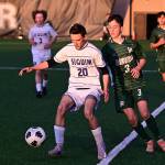 Photo by Jay Cline/ Photo ID forthcoming
Photo by Jay Cline
Sequims Colton Wagner looks to move the ball against the Roughriders in Port Angeles on April 8.