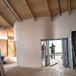 Photo courtesy NOLS/ Drywall is up around the entrance to the Sequim Librarys new childrens area.