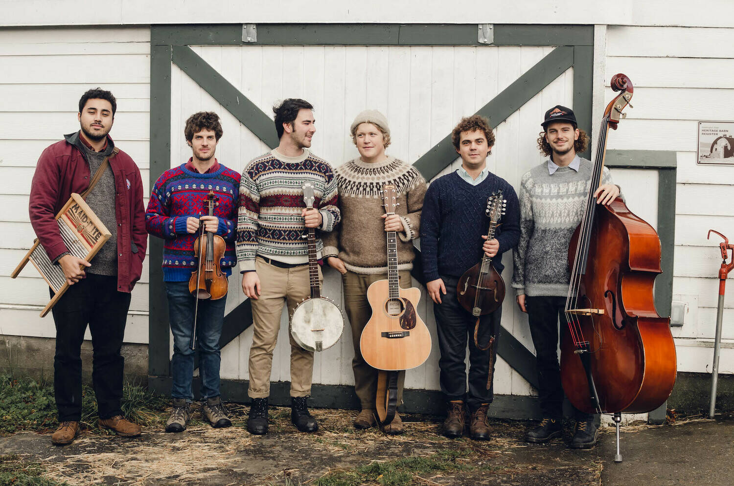Photo courtesy of Five Acre Parent Service Organization/ The Sweater Weather String Band will take the stage at 5 p.m. Saturday at Five Acre Schools 15th Annual Barn Dance at the Sequim Prairie Grange, 290 Macleay Road. Also playing will be Gristle and Mars Garden.