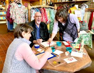 Photo courtesy of Renne Emiko Brock| First Friday Art Walk Sequim participants can enjoy a hands-on experience at Pondicherri, 121 E. Washington St.