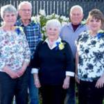 Photo by Emily Matthiessen| Five of Clallam Countys top volunteers were awarded the 2025 Clallam County Community Service Award at a dinner at Port Angeles Senior & Community Center Thursday evening, May 1. From left to right, award recipients were Karolyn Burdick and John Burdick of Clallam Bay, and Port Angeles residents Sherrilyn Phillips, Paul Forrest and Heidi Simpson.