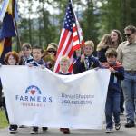 Sequim Gazette photo by Matthew Nash/ Sequim Cub Scout pack 4490 leads the Kids Parade once again, a tradition theyve had for several years.