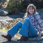 Photo by Emily Matthiessen
Eleven-year-old Ember Hanshaw, a fifth-grader at Helen Haller Elementary School in Sequim, has serious medical conditions that, combined, are so unusual they affect only one in more than 100 million people.