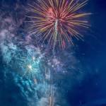 Sequim Gazette photo by Emily Matthiessen/ Friday evening, the Logging Show hosted a fireworks display in Sequim.