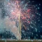 Sequim Gazette photo by Emily Matthiessen/ Friday evening, the Logging Show hosted a fireworks display in Sequim.
