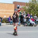 Sequim Gazette photo by Emily Matthiessen/ Port Scandalous Roller Derby League turned out for Sequims Irrigation Festival Parade.