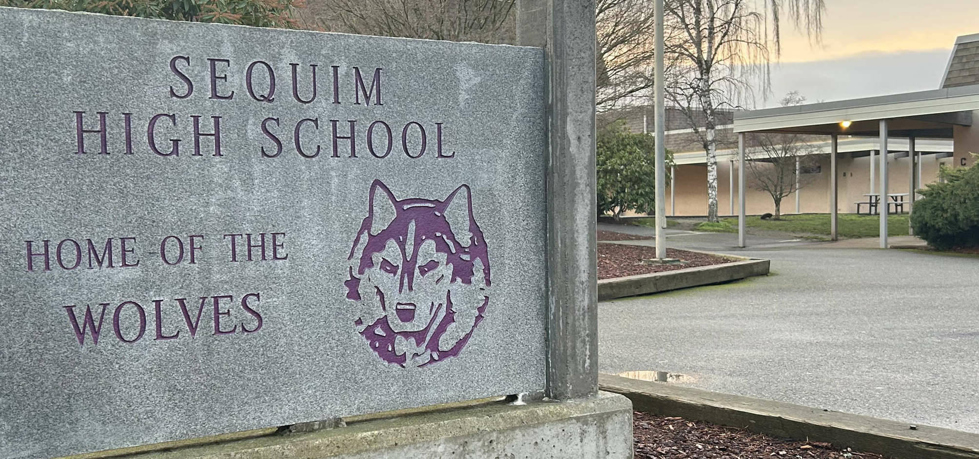 Sequim Gazette file photo/ Police are investigating a late Sunday night vandalism incident at Sequim High School that, according to school district Public Information Officer Megan Lyke, involved 50 students.