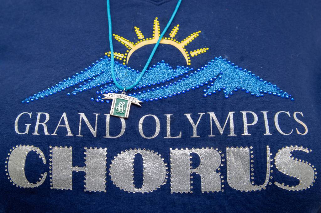 Photo by Emily Matthiessen/ The Grand Olympics Chorus, Sequims local chapter of Sweet Adelines International, won for the Most Improved Chorus at the region 13 competition in Spokane this May. Region 13 encompasses 5 states and 25 chapters.