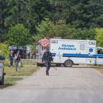 Sequim Gazette photo by Emily Matthiessen/ No injuries were reported in the Tuesday, June 17, standoff that ended with the arrest of Justin Cox.
