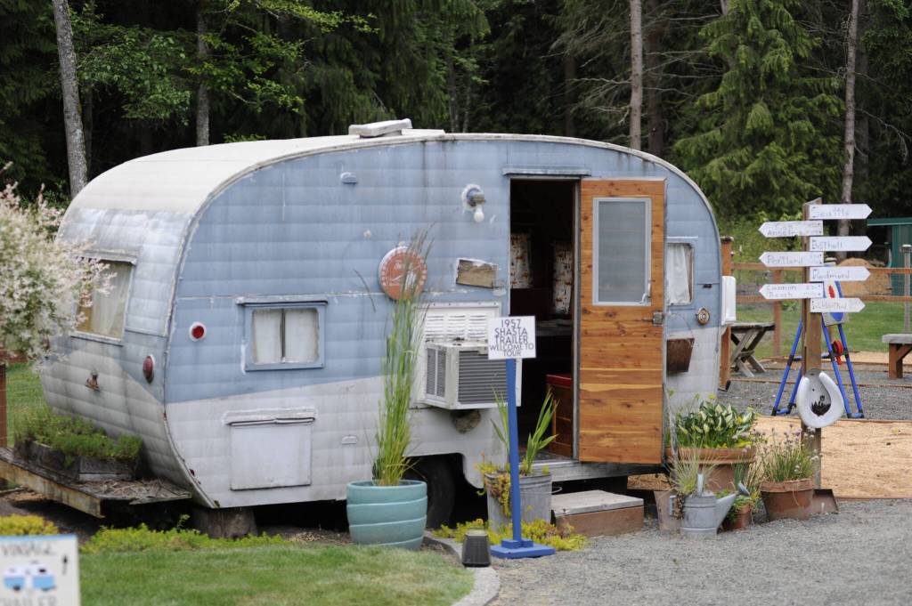 Sequim Gazette photo by Matthew Nash/ Second Chance Ranch featured a vintage RV trailer, arcade, various garden spaces and many outdoor play spaces for all-ages.